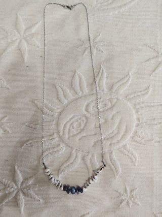Collar piedras azules y plata