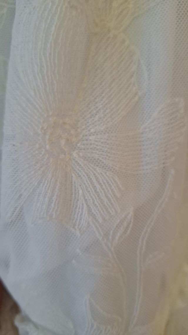 Vestito bianco ricamato - Tg Unica