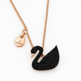 Pack Collar Swarovski cisne negro Y Anillo