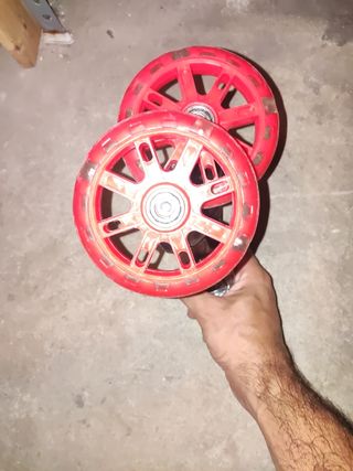 Ruedines bici 14 pulgadas con luces