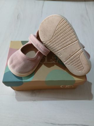 Zapatos bebé niña TokoLate rosa - Talla 20