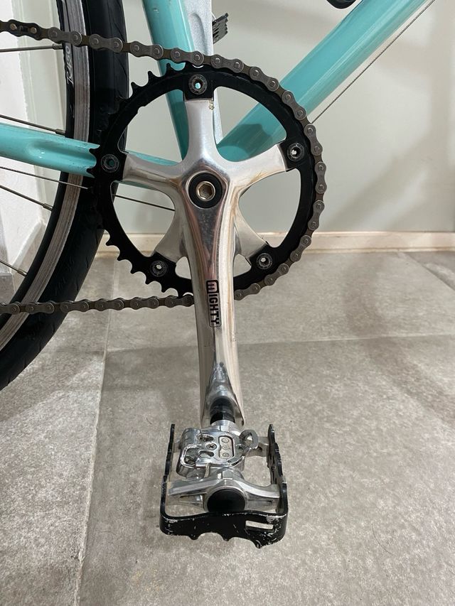 Bicicleta Carretera Monoplato Verde