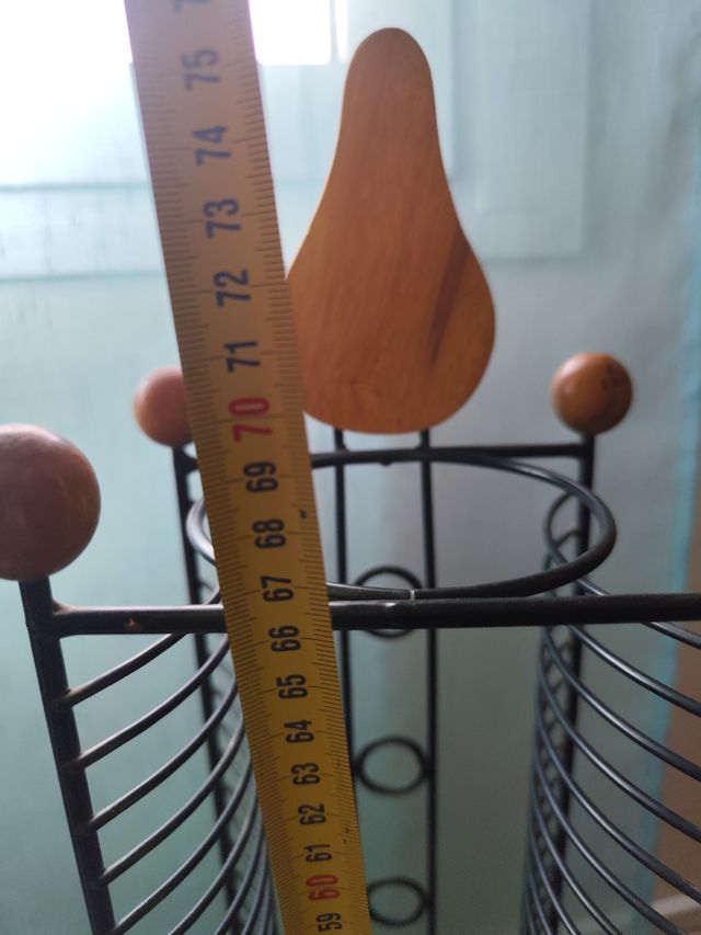 2 Soportes CD Metal Negro - Madera