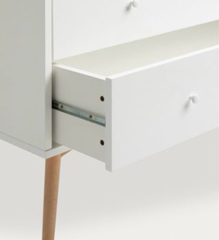 Cómoda blanca 3 cajones - Madera