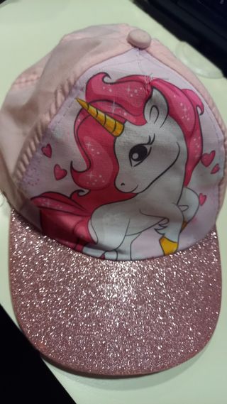 Cappellino unicorno rosa bimba