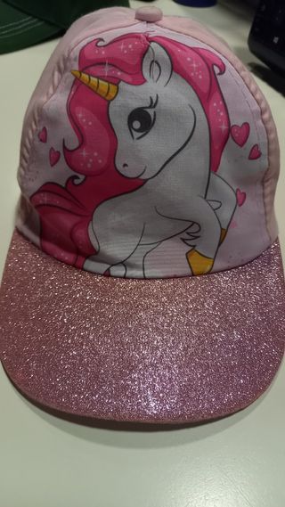 Cappellino unicorno rosa bimba
