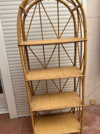 Estantería mimbre 4 baldas