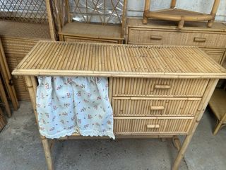 Recibidor aparador bambú 3 cajones