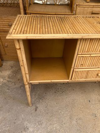 Recibidor aparador bambú 3 cajones