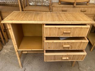 Recibidor aparador bambú 3 cajones