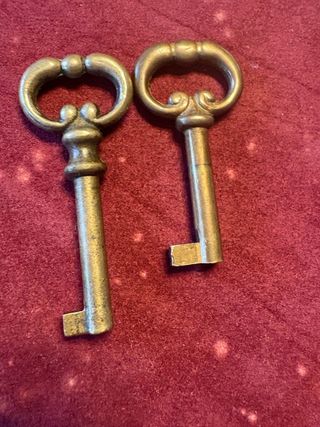 2 Chiavi Antiche in Ottone