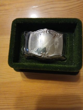 3 Servilleteros ALPADUR metal plateado