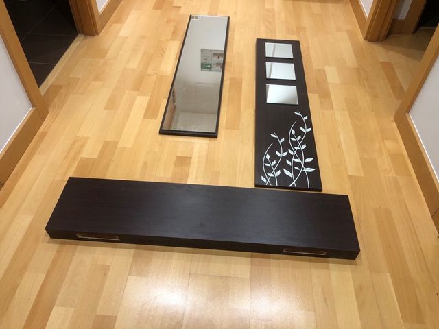 Juego espejos decorativos recibidor