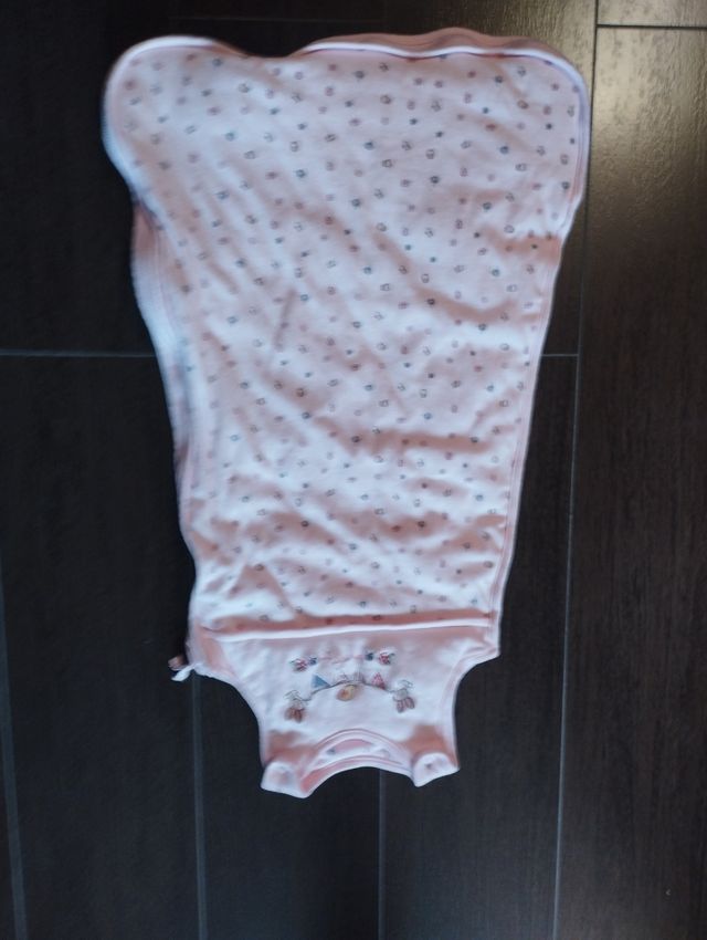 Saco dormir bebé rosa - 0-6 meses