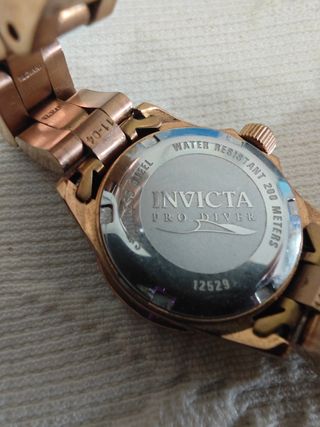 Invicta Pro Diver - Reloj dorado y rosa