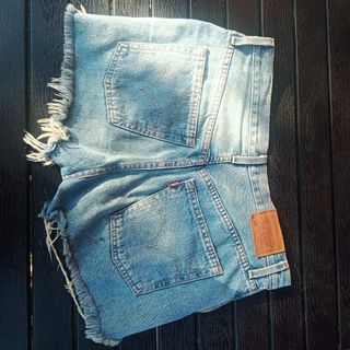 Vaqueros cortos Levis - Rotos - Azul