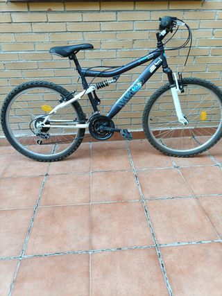Bicicleta montaña Topbike 24" doble suspensión