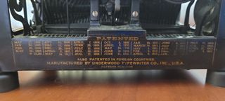 Máquina escribir Underwood 5