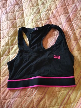 Top sportivo Mif nero tg S