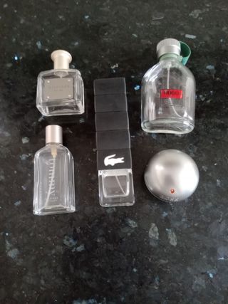 Bottiglie di profumo da uomo vuote