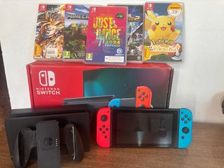 Nintendo Switch + 5 juegos