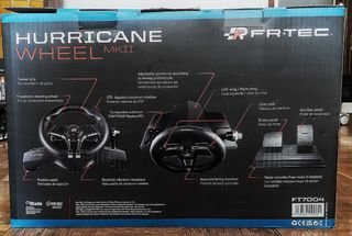 Volante de carreras+pedales Hurricane Wheel MKII