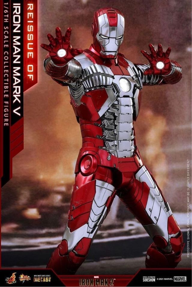 Iron Man Mark V - Figura 1/6 Hot Toys