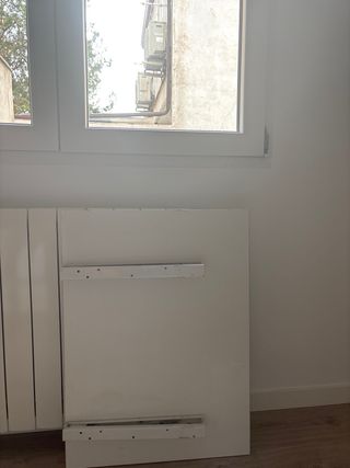 Mesa escritorio blanca plegable