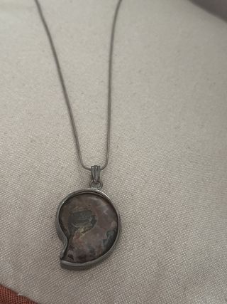 Collar con dije de amonita