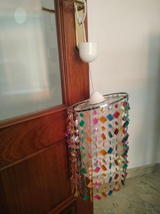 Lámpara colgante multicolor