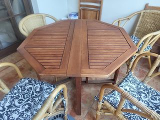 Mesa teka plegable (1,10m) venta en persona