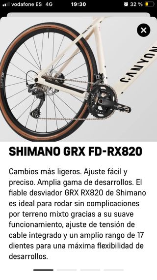 Bicicleta Canyon Grail CF7 Carbono