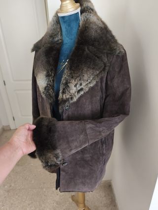 Chaquetón marrón vintage