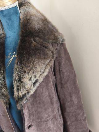 Chaquetón marrón vintage