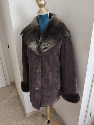 Chaquetón marrón vintage