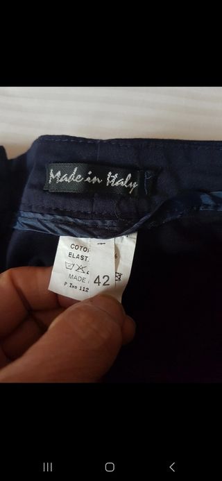 Pantaloni blu donna tg 42