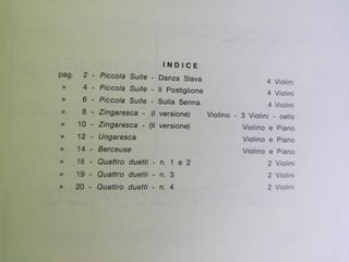 Música de cámara para jóvenes violinistas