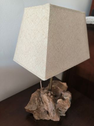 Mesitas noche lámpara piedra