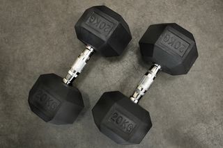 Pareja mancuernas hexagonales 20 kg