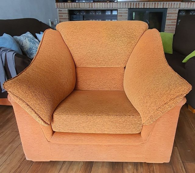 Sillón individual naranja