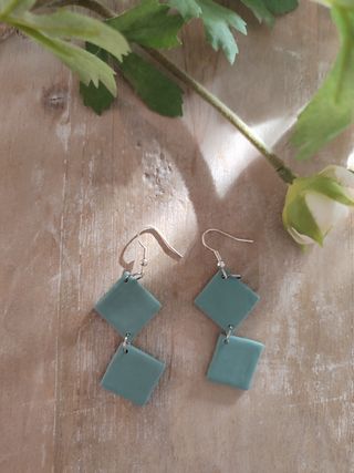 Pendientes turquesa largos