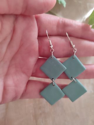 Pendientes turquesa largos