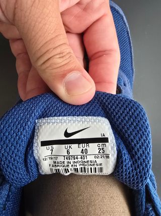 Zapatillas Nike azules talla 40