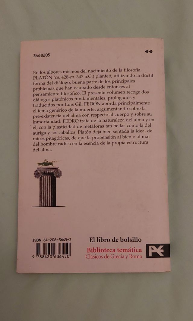 FEDÓN. FEDRO. PLATÓN.