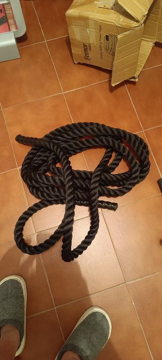 Cuerda Batalla o Battle rope de 8 m largo 3'8 cm