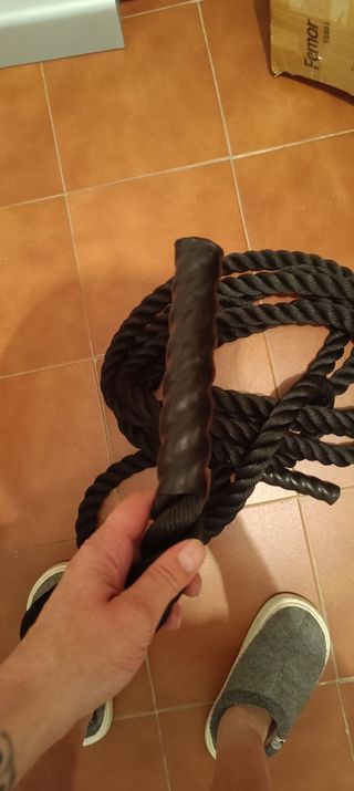 Cuerda Batalla o Battle rope de 8 m largo 3'8 cm