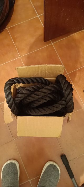 Cuerda Batalla o Battle rope de 8 m largo 3'8 cm