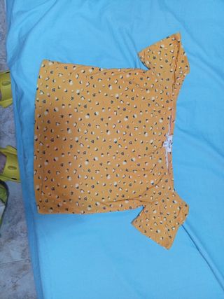 Blusa Amarilla Flores