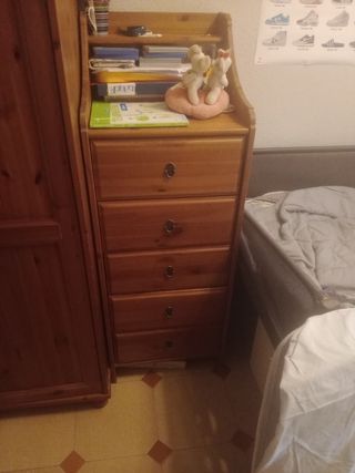 Cajonera madera 5 cajones