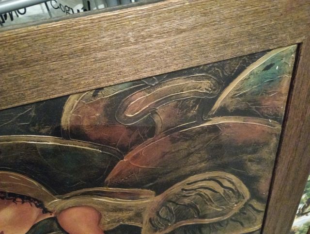 Cuadro pintado a mano - Niñas y frutas